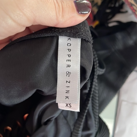 KOPPER & ZINK “Stella” one piece lace up bathing suit Size XS - Picture 7 of 8